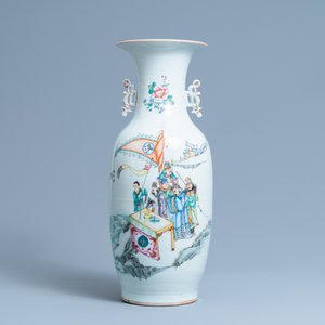 Deux vases en porcelaine de Chine famille rose, 19/20ème — photo 8