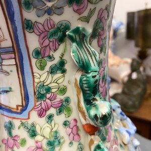 Deux vases en porcelaine de Chine famille rose, 19ème — photo 20