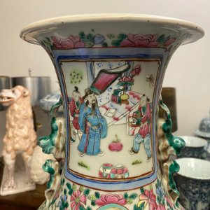 Deux vases en porcelaine de Chine famille rose, 19ème — photo 26