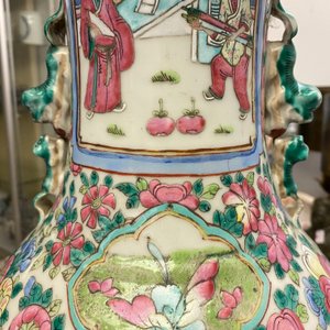 Deux vases en porcelaine de Chine famille rose, 19ème — photo 35