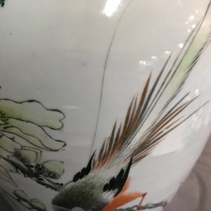 Deux vases en porcelaine de Chine famille rose aux double décors, 19/20ème — photo 11
