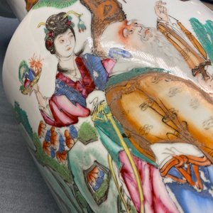 Deux vases en porcelaine de Chine famille rose et qianjiang cai, 19/20ème — photo 12
