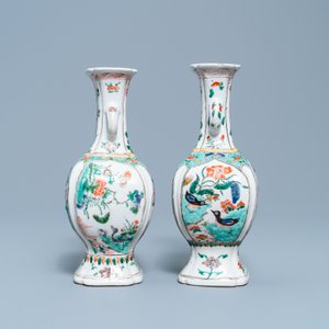 Deux vases en porcelaine de Chine famille verte à décor de qilins, Kangxi — photo 2