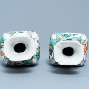 Deux vases en porcelaine de Chine famille verte à décor de qilins, Kangxi — photo 5