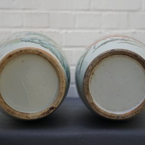 Deux vases en porcelaine de Chine qianjiang cai, 19/20ème — photo 10