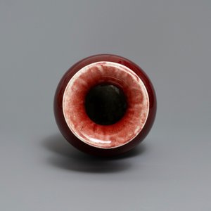 Deux vases en porcelaine de Chine rouge langyao, 19ème — photo 6