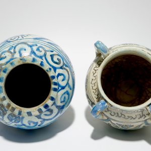 Deux vases islamiques en céramique silicieuse, prob. Syrie, 18ème — photo 5