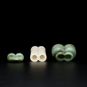 Diffuseur de parfum en jade blanc au couvercle et base en jade vert épinard, Chine, Qing — photo 7