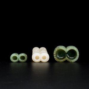 Diffuseur de parfum en jade blanc au couvercle et base en jade vert épinard, Chine, Qing — photo 8