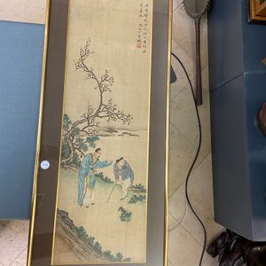 Ding Yunpeng (1547-c.1628), inkt en kleur op zijde: 'Geleerde met student-tuinier' — foto 5