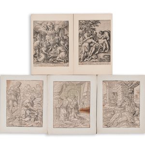 Dirck Volckertz Coornhert et Crispijn van de Passe: Cinq gravures, 16ème — photo 1