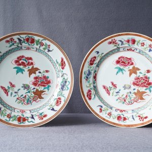 Dix assiettes en porcelaine de Chine famille rose, Qianlong — photo 19