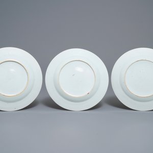Dix assiettes en porcelaine de Chine famille rose, Qianlong — photo 3