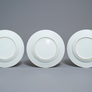 Dix assiettes en porcelaine de Chine famille rose, Qianlong — photo 5