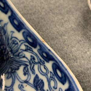 Dix cuillères en porcelaine de Chine en bleu et blanc pour le marché Straits ou Peranakan, 19/20ème — photo 8