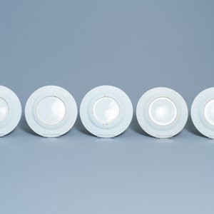Dix-neuf assiettes en porcelaine de Chine en bleu et blanc, Qianlong — photo 3