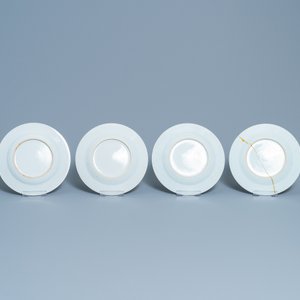 Dix-neuf assiettes en porcelaine de Chine en bleu et blanc, Qianlong — photo 5