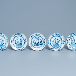 Dix-neuf assiettes en porcelaine de Chine en bleu et blanc, Qianlong — photo 8