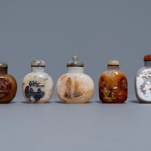 Dix tabatières en agate sculptée, Chine, 19/20ème — photo 2