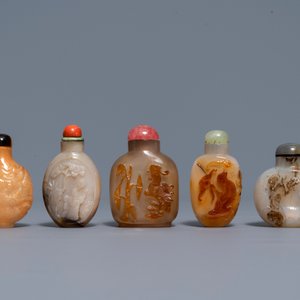 Dix tabatières en agate sculptée, Chine, 19/20ème — photo 6