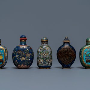 Dix tabatières en émaux cloisonnés, Chine, 19/20ème — photo 2