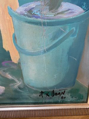 Do Xuan Doan (1937): 'Ladies at a bathhouse', oil on canvas, signed and dated (19)80 — photo 11