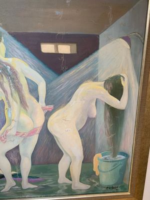 Do Xuan Doan (1937): 'Ladies at a bathhouse', oil on canvas, signed and dated (19)80 — photo 9