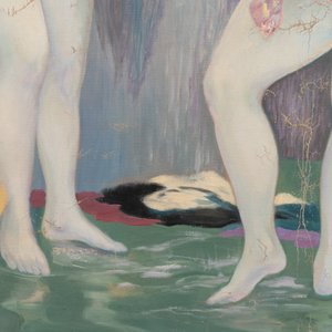 Do Xuan Doan (1937): 'Ladies at a bathhouse', oil on canvas, signed and dated (19)80 — photo 5