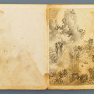 Dong Bangda (China, 1699-1769), attribué: album de huit paysages, encre sur papier — photo 2