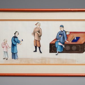 Douze peintures sur papier de riz à décor de scènes de punition, Canton, Chine, 19ème — photo 13