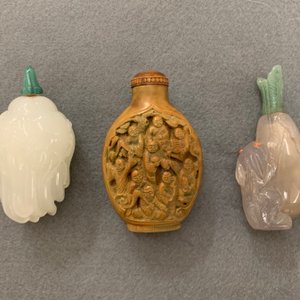 Douze tabatières en jade, agate et laque, Chine, 19/20ème — photo 7