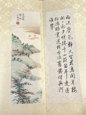Drie albums: 'Jiang Hanting 江寒汀 (1904-1963), Lin Sanzhi 林散之 (1898-1989) en Qi Gong 启功 (1912-2005)', inkt en kleur op papier — foto 45