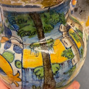 Drie apothekerspotten in Italiaanse majolica, 16/18e eeuw — foto 20