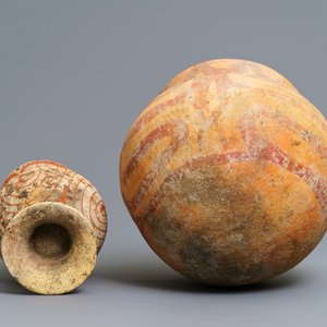 Drie beschilderde aardewerken vazen, Ban Chiang cultuur, Thailand, 600 - 300 v.C. — foto 7