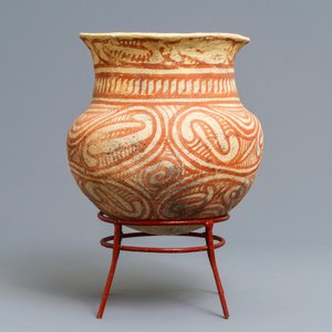 Drie beschilderde aardewerken vazen, Ban Chiang cultuur, Thailand, 600 - 300 v.C. — foto 8