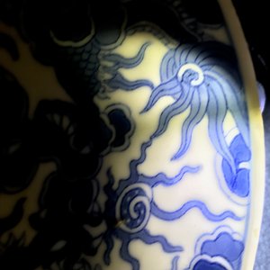 Drie Chinese blauw-witte 'Bleu de Hue' borden voor de Vietnamese markt, 19e eeuw — foto 10