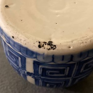 Drie Chinese blauw-witte 'Bleu de Hue' vaasjes voor de Vietnamese markt, 19e eeuw — foto 9