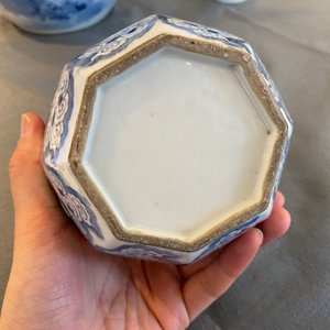 Drie Chinese blauw-witte vazen, 19e eeuw — foto 13