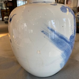 Drie Chinese blauw-witte vazen, 19e eeuw — foto 29