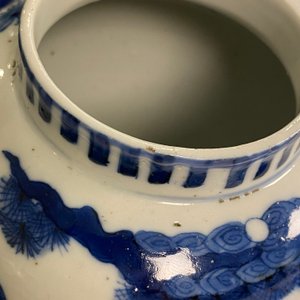 Drie Chinese blauw-witte vazen, 19e eeuw — foto 25
