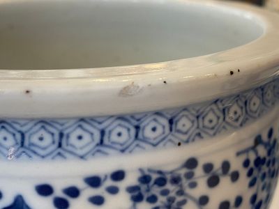 Drie Chinese blauw-witte vazen en een monochrome rode vaas, 19e eeuw — foto 17