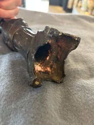 Drie Chinese bronzen figuren van Guanyu, Li Jing en een ambtenaar, Ming — foto 19