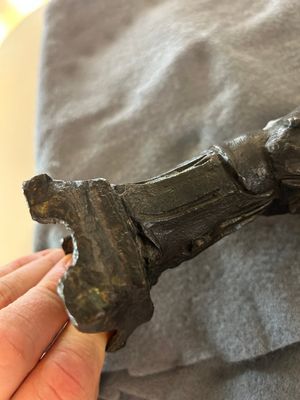 Drie Chinese bronzen figuren van Guanyu, Li Jing en een ambtenaar, Ming — foto 26