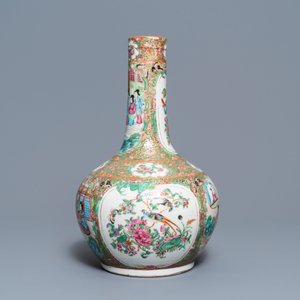 Drie Chinese Canton famille rose vazen, 19e eeuw — foto 3