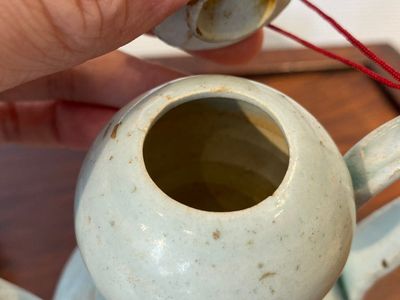Drie Chinese celadon en qingbai kannen, Song en later — foto 12