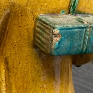 Drie Chinese daktegels met sancai-glazuur, Ming — foto 21