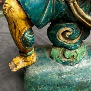 Drie Chinese daktegels met sancai-glazuur, Ming — foto 58