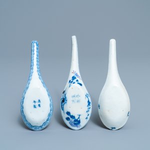 Drie Chinese doucai lepels, 19e eeuw — foto 3