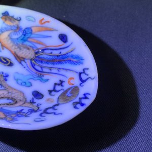 Drie Chinese doucai lepels, 19e eeuw — foto 7