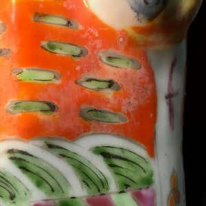 Drie Chinese famille rose figuren van onsterfelijken, 19e eeuw — foto 10